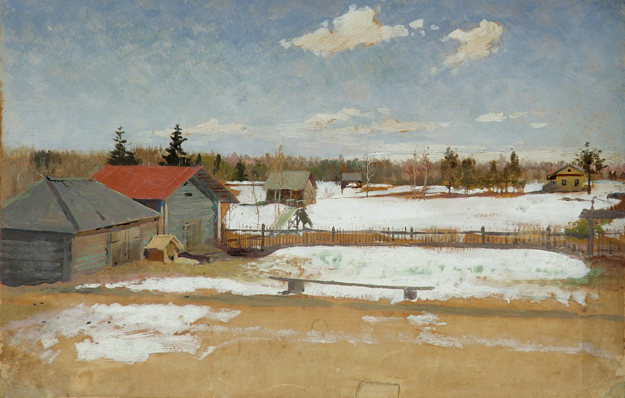 Posiadłość Tumieniewa, ok. 1890-95 r. autorstwa Andrei Petrovich Ryabushkin
