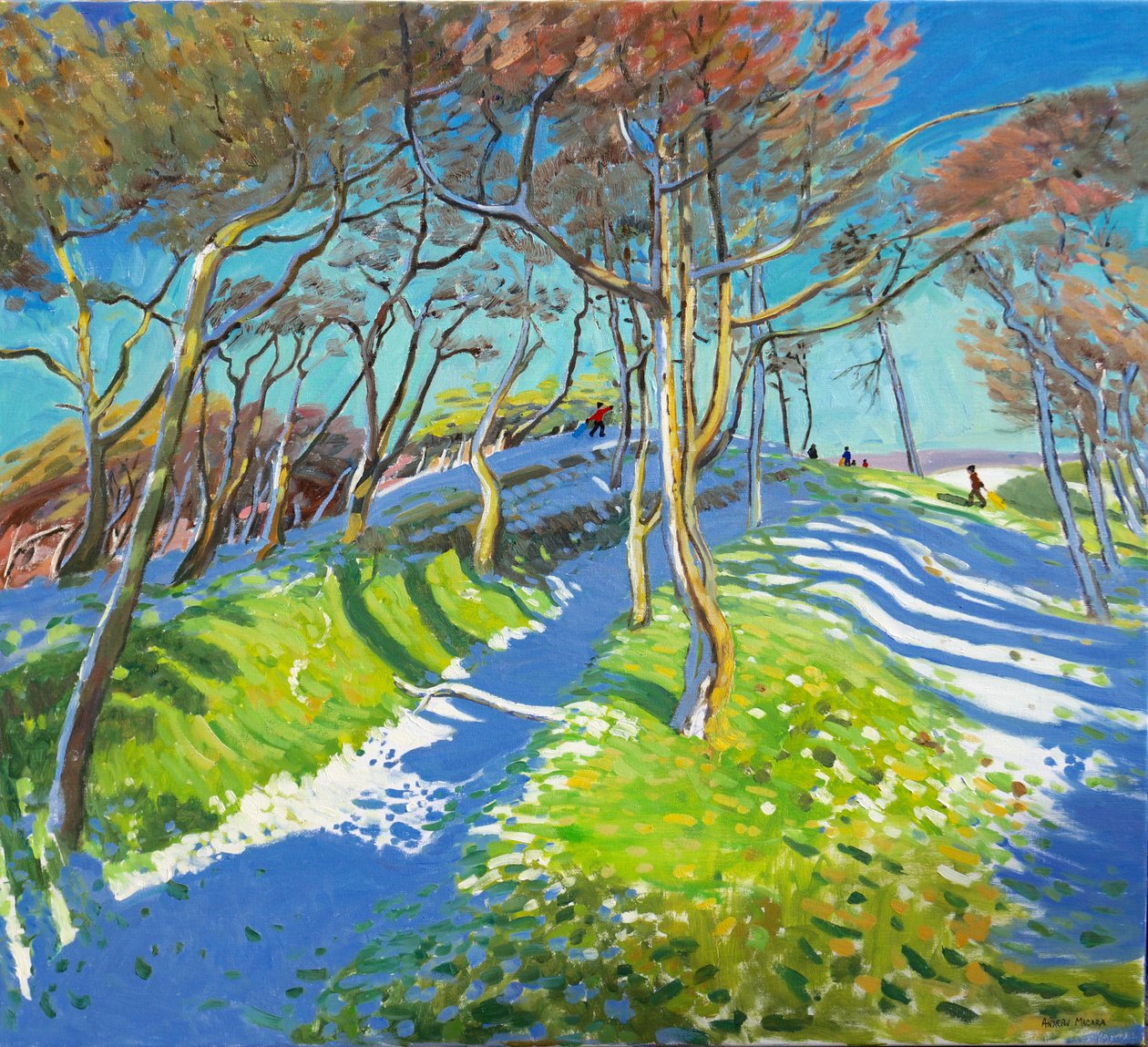 Ostatni śnieg, Ladmanlow, 2015 r. autorstwa Andrew Macara