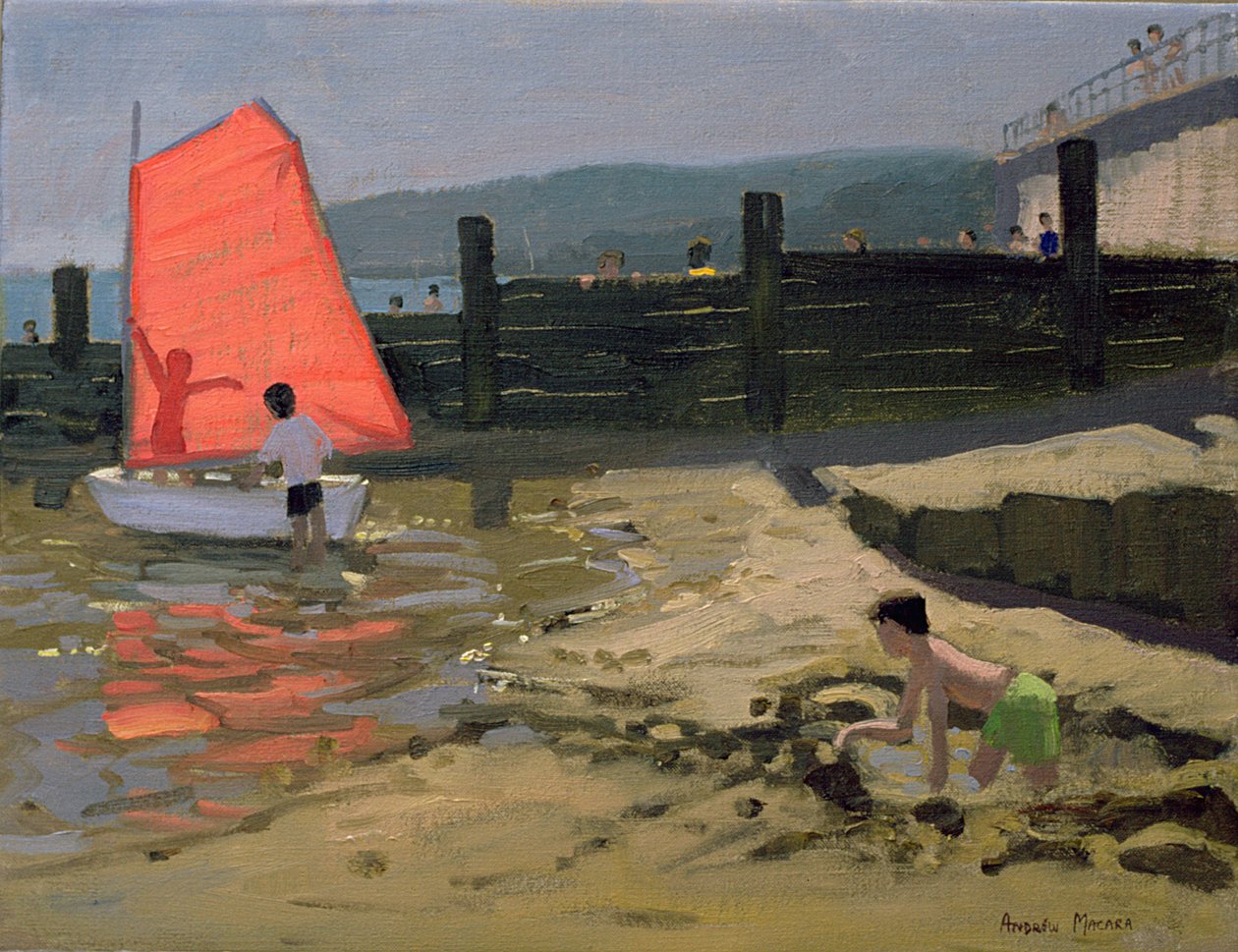 Czerwony Żagiel, Wyspa Wight autorstwa Andrew Macara