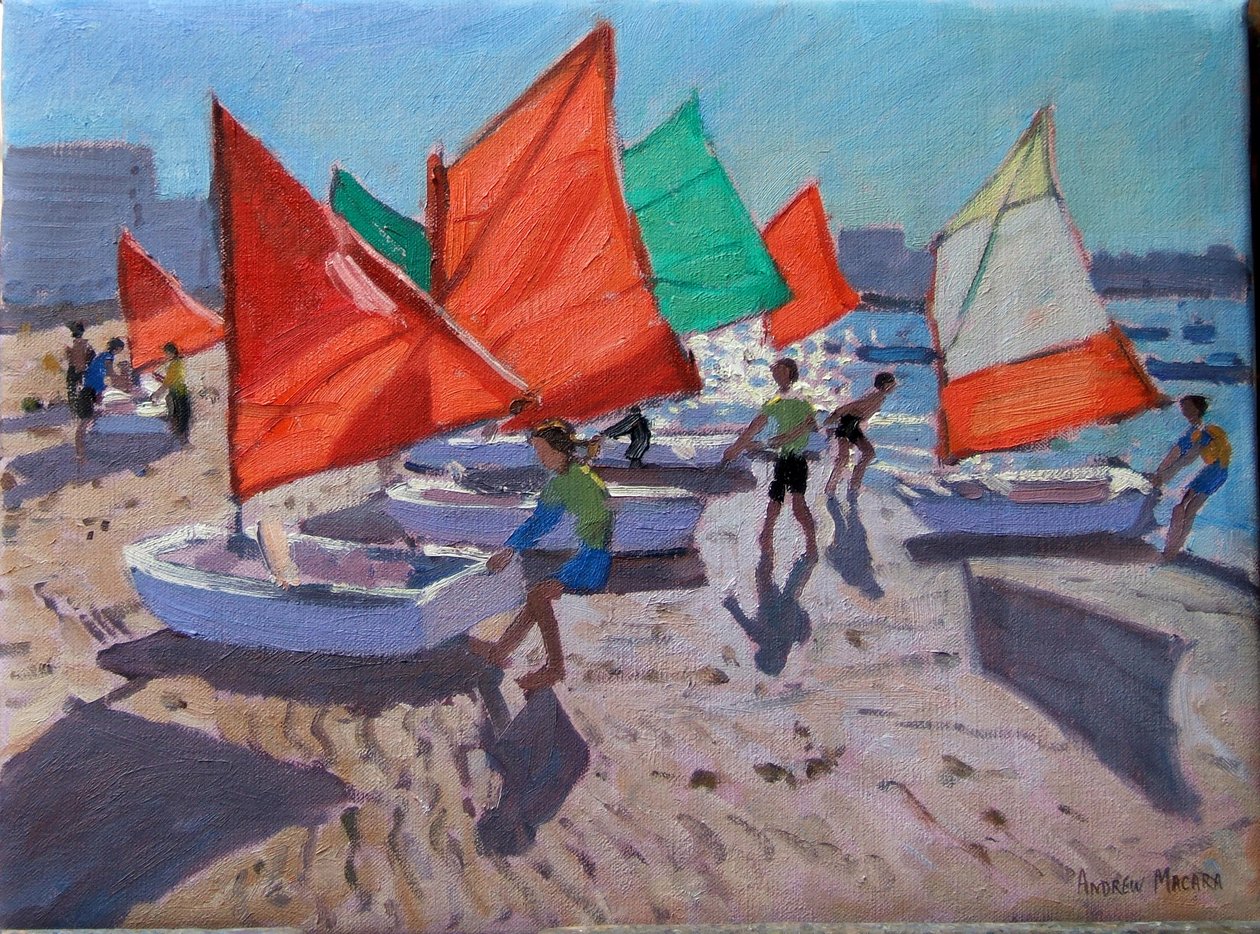 Czerwone Żagle, Royan, Francja autorstwa Andrew Macara