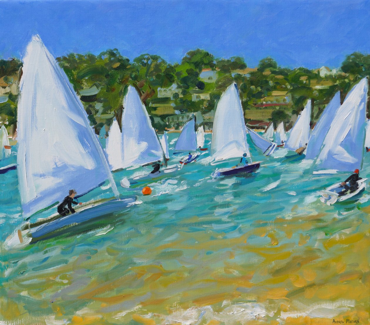 Wyścig łodzi żaglowych autorstwa Andrew Macara