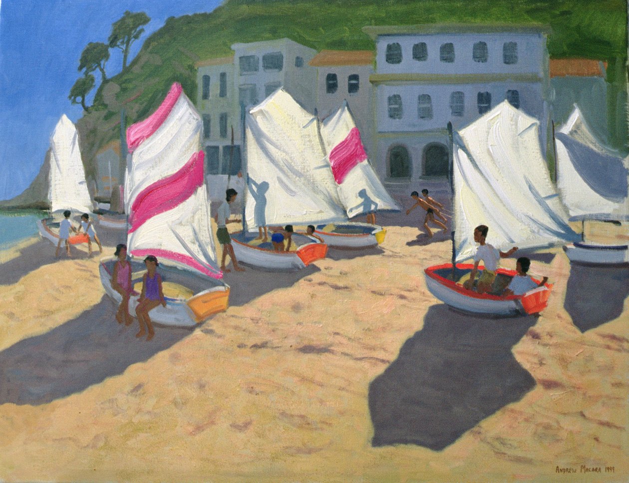 Żaglówki, Costa Brava, 1999 autorstwa Andrew Macara