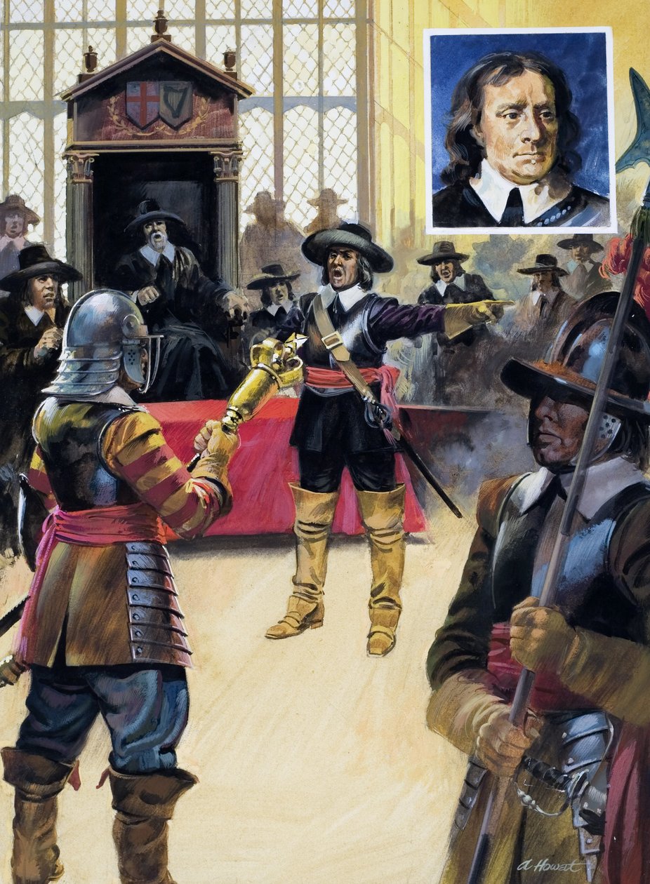 Cromwell zwalnia posłów autorstwa Andrew Howat
