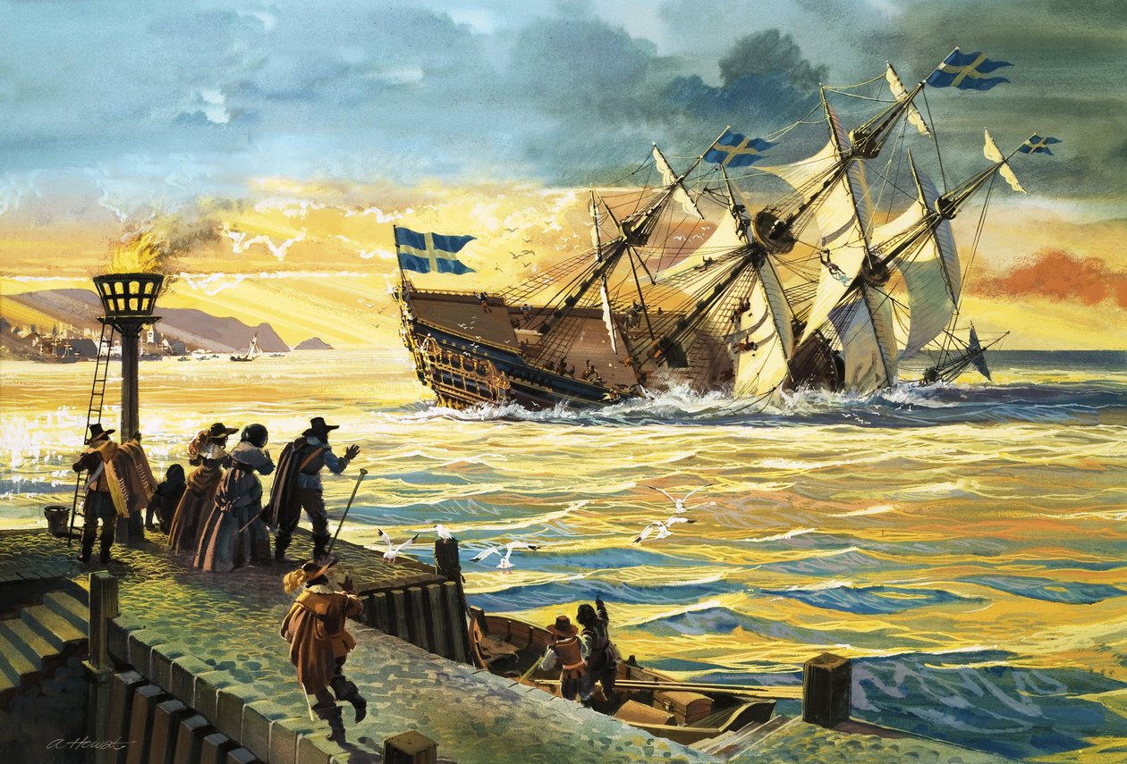 Zatonięcie statku Vasa autorstwa Andrew Howat