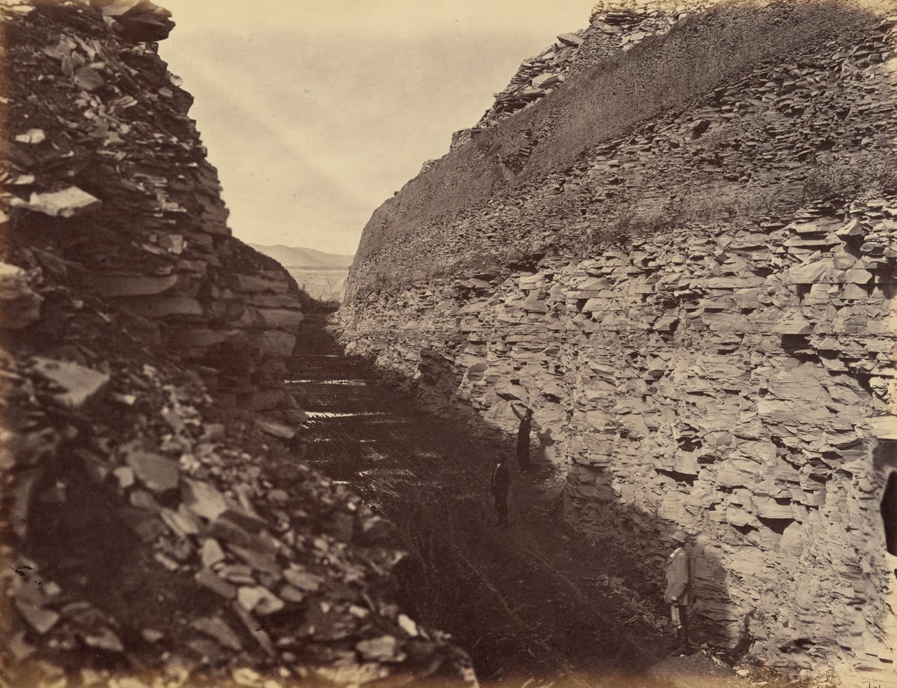 Płyta 22. Burning Rock Cut, 1869 r. (zdjęcie) autorstwa Andrew Joseph Russell