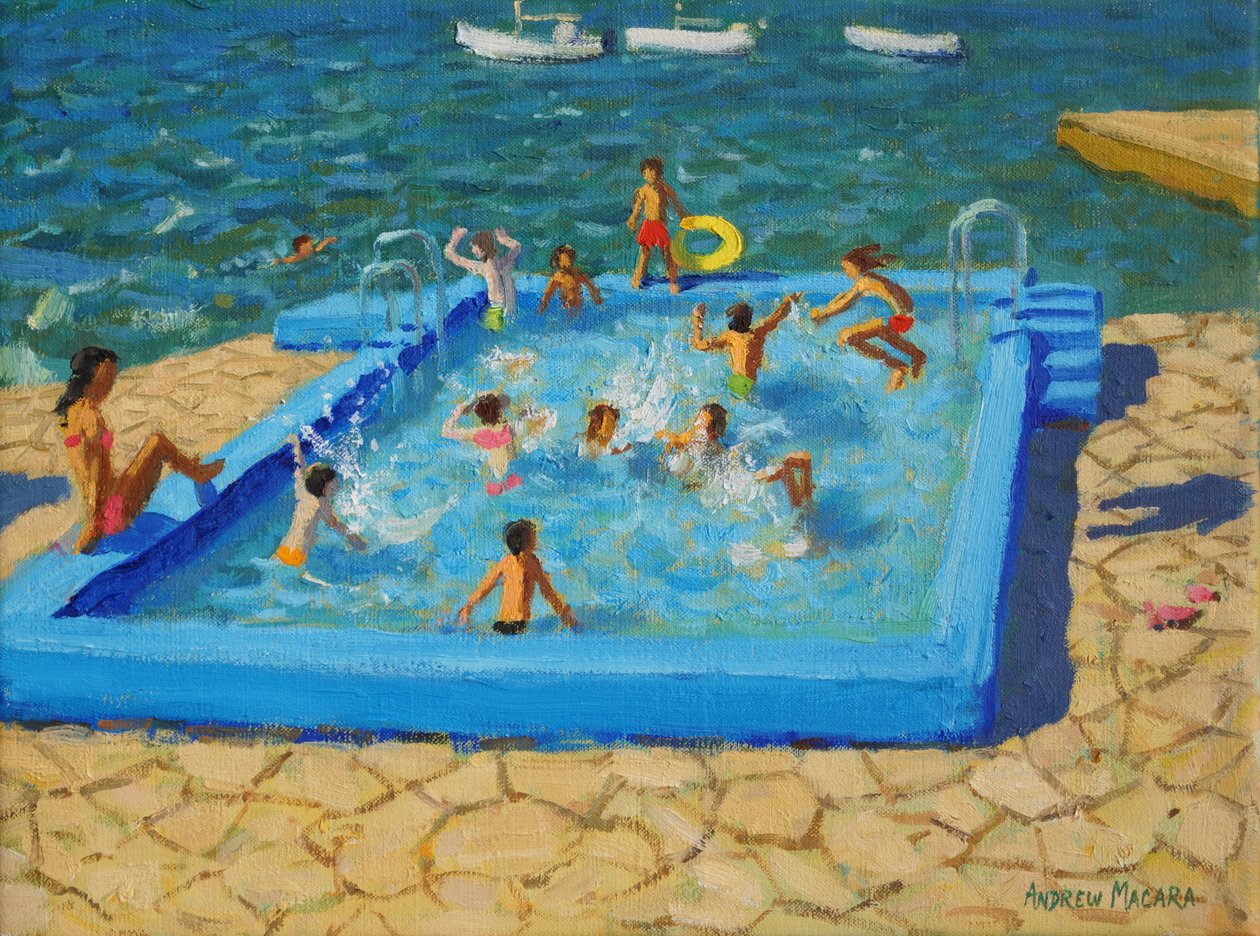 Niebieski basen, Vrsar, Chorwacja, 2017, autorstwa Andrew Macara