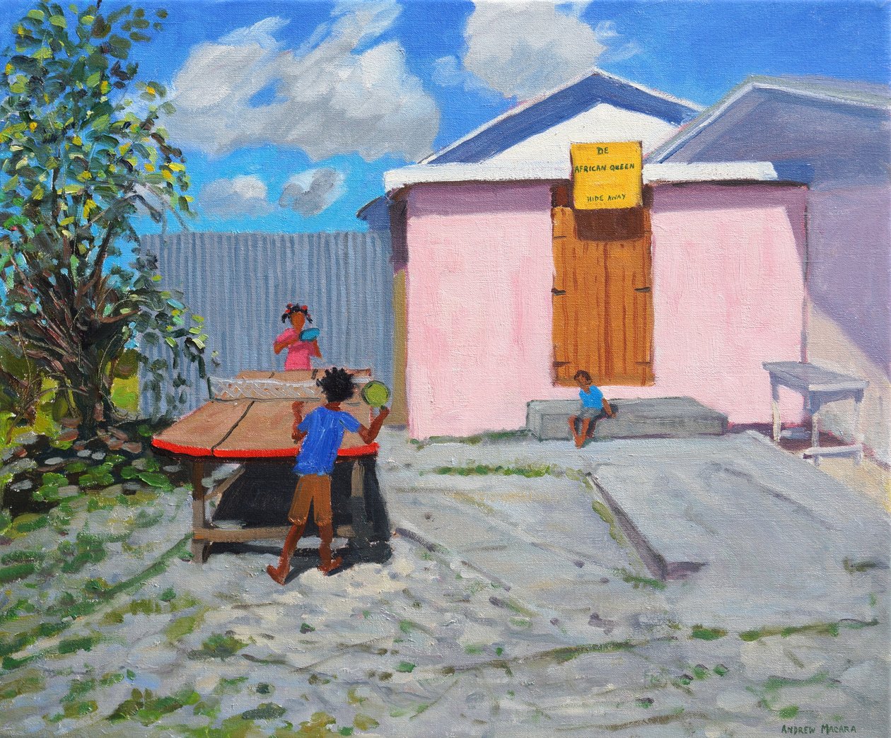 Ping Pong, De African Queen Hideaway, Barbados.2012, autorstwa Andrew Macara