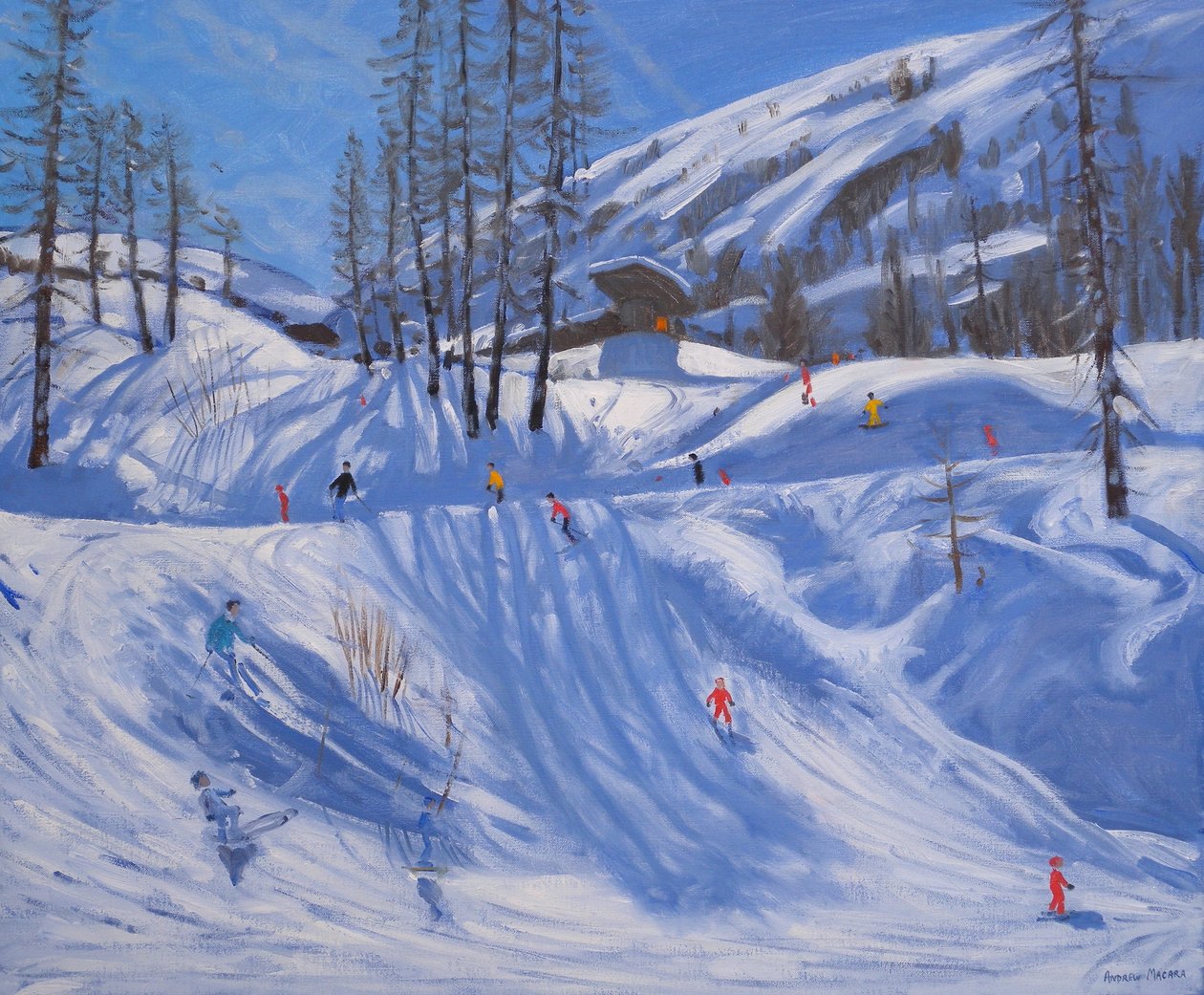 Stacja narciarska, Tignes, 2009 autorstwa Andrew Macara
