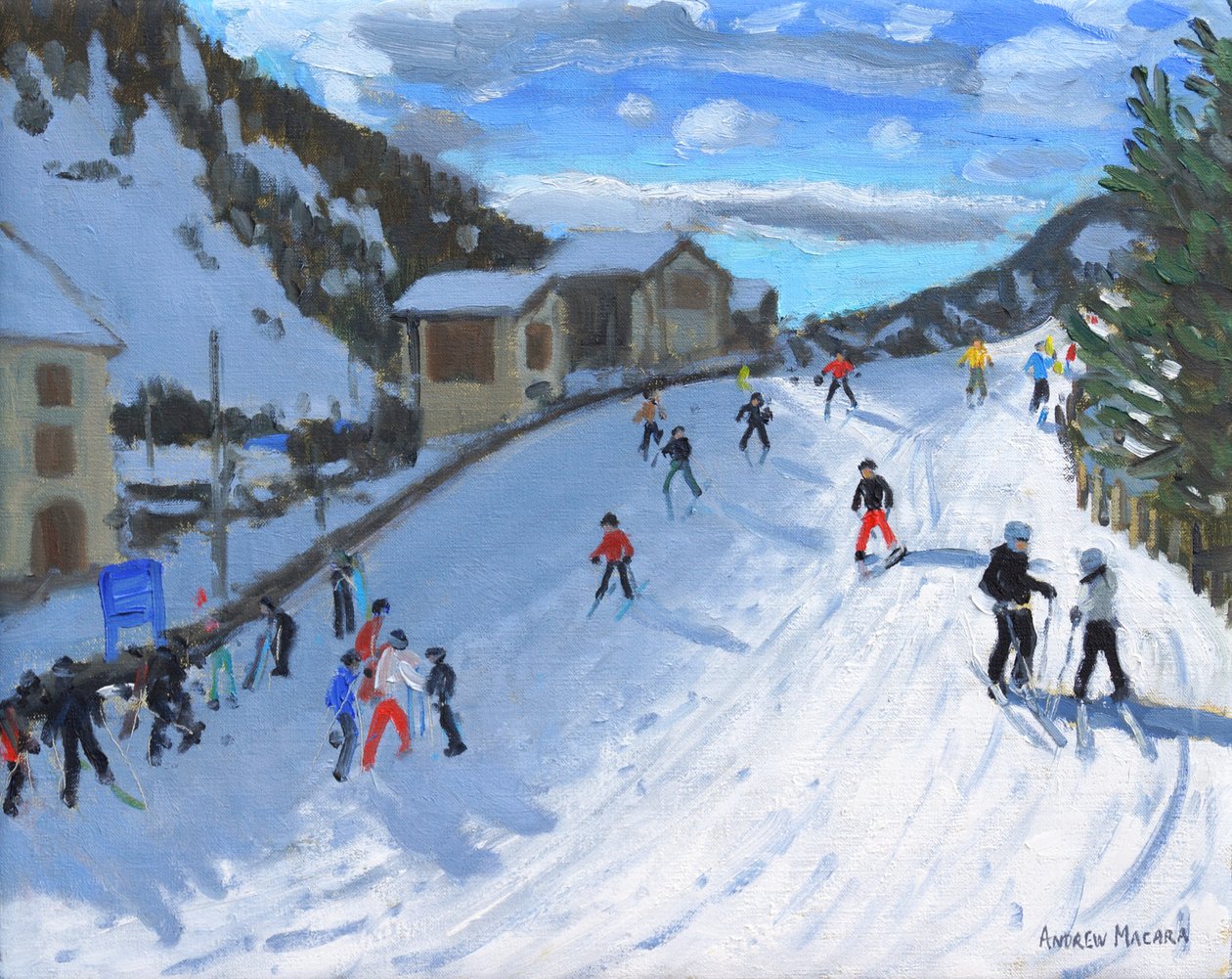 Zjazd na nartach do Selva Val Gardena, 2016, autorstwa Andrew Macara
