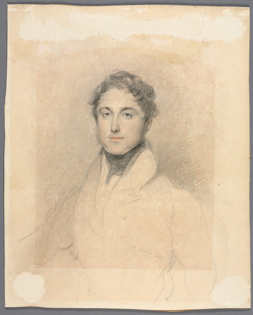 Portret mężczyzny, 1828. autorstwa Andrew Morton