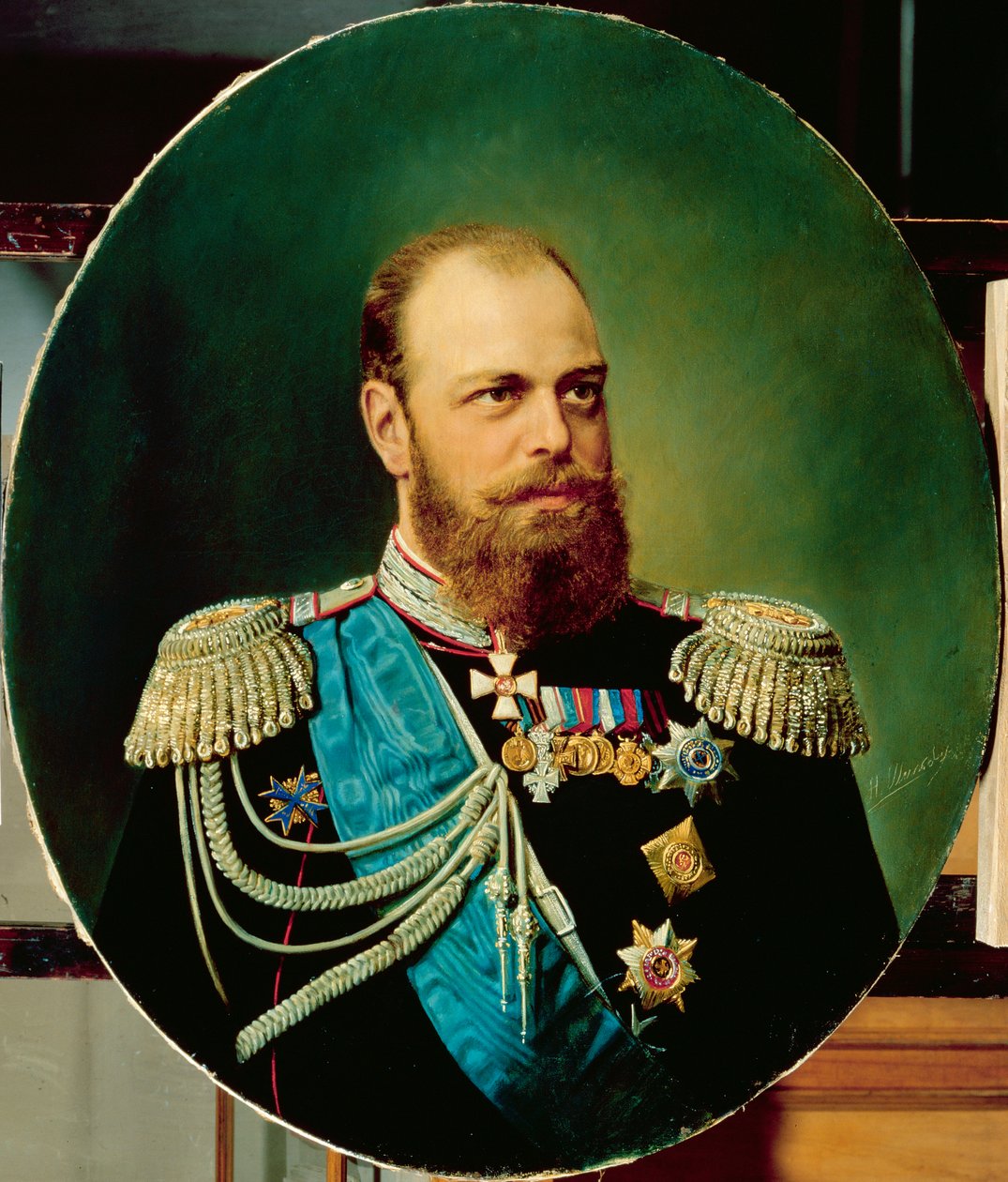 Cesarz Aleksander III (1845-94) autorstwa Andrey Nikolayevich Shilder