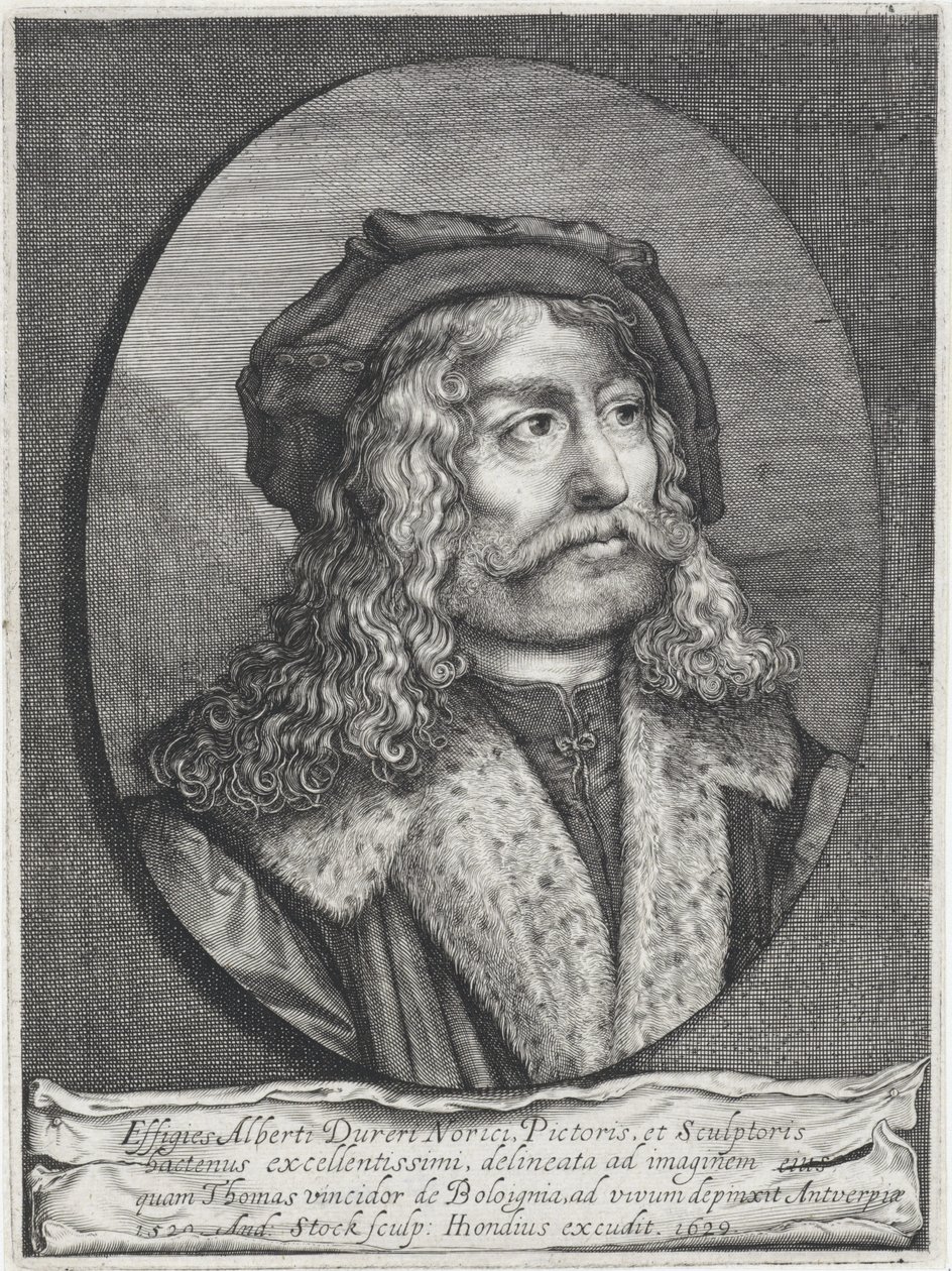 Portret Albrechta Dürera autorstwa Andries Jacobsz. Stock