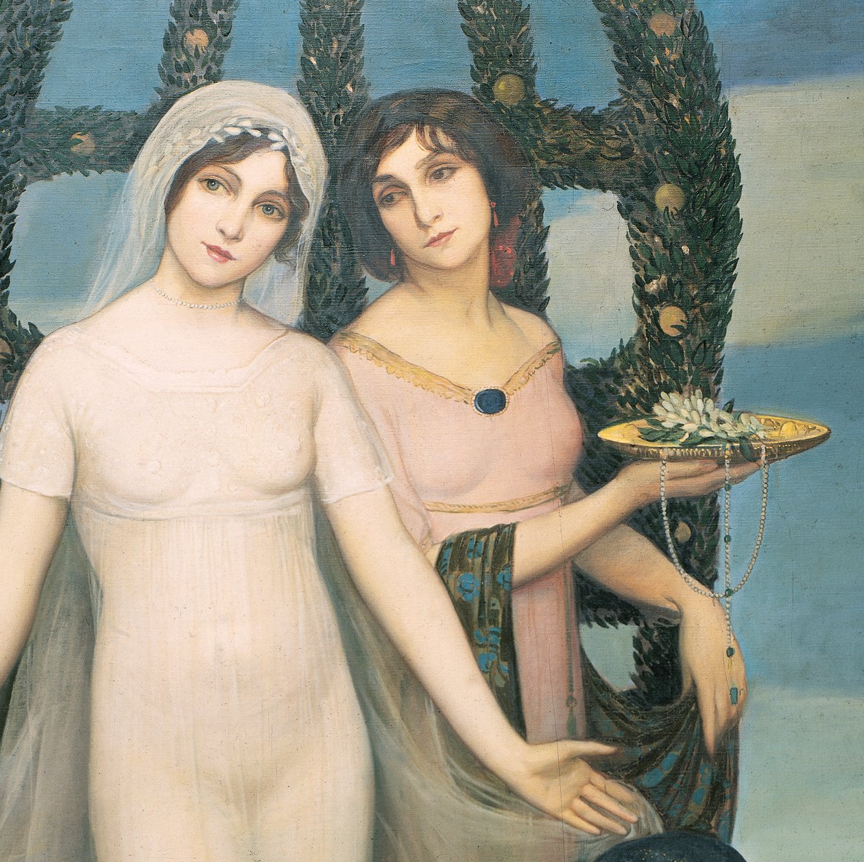 La novia, ok. 1910 (olej na płótnie) autorstwa Ángel Zárraga