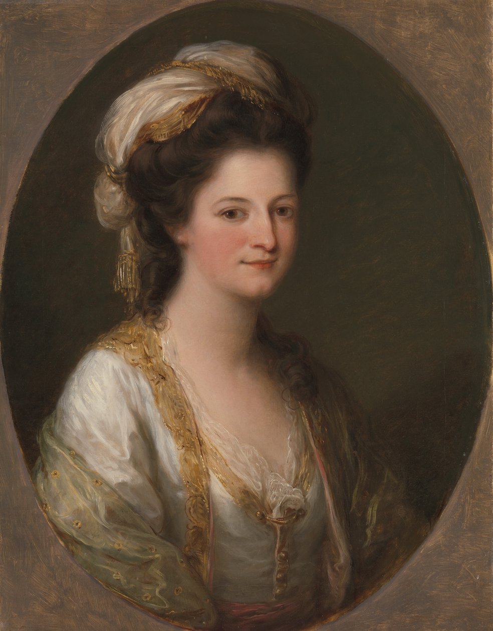 Portret kobiety, tradycyjnie określanej jako Lady Hervey autorstwa Angelica Kauffmann