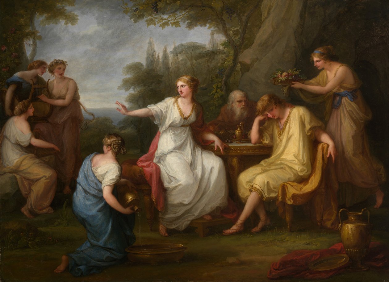 Smutek Telemacha, 1783. autorstwa Angelica Kauffmann