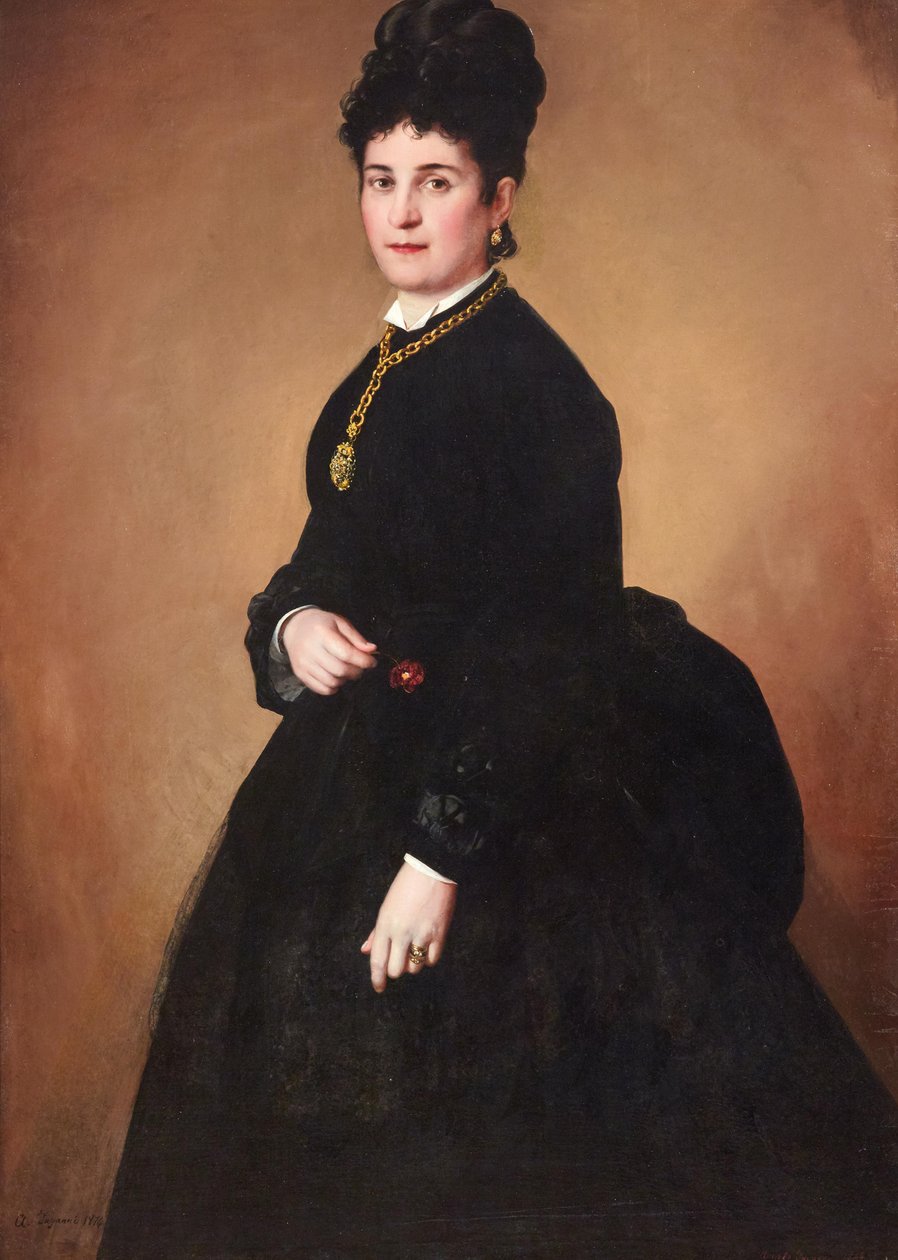 Portret damy autorstwa Angelo Inganni