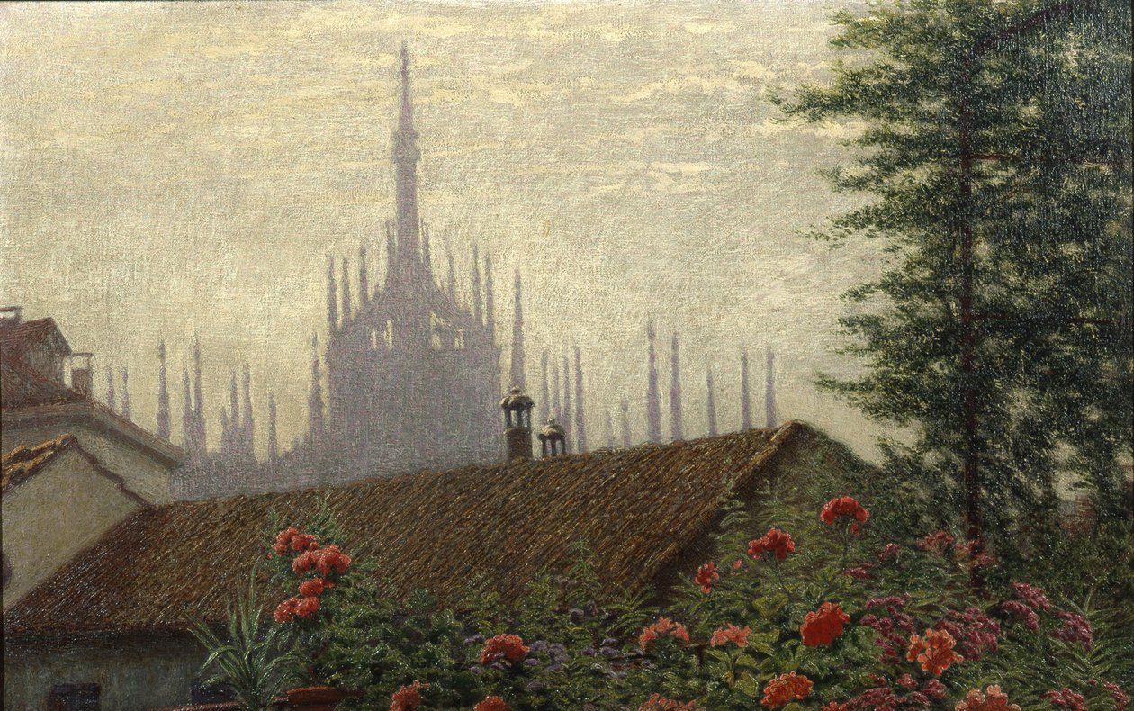Wieże Duomo, 1900-1901. autorstwa Angelo Morbelli