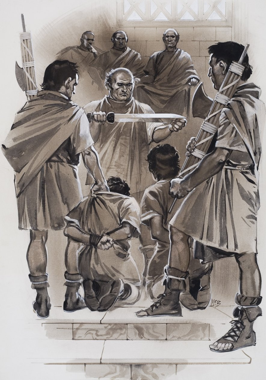 Lucjusz Juniusz Brutus (gwasz na papierze) autorstwa Angus McBride