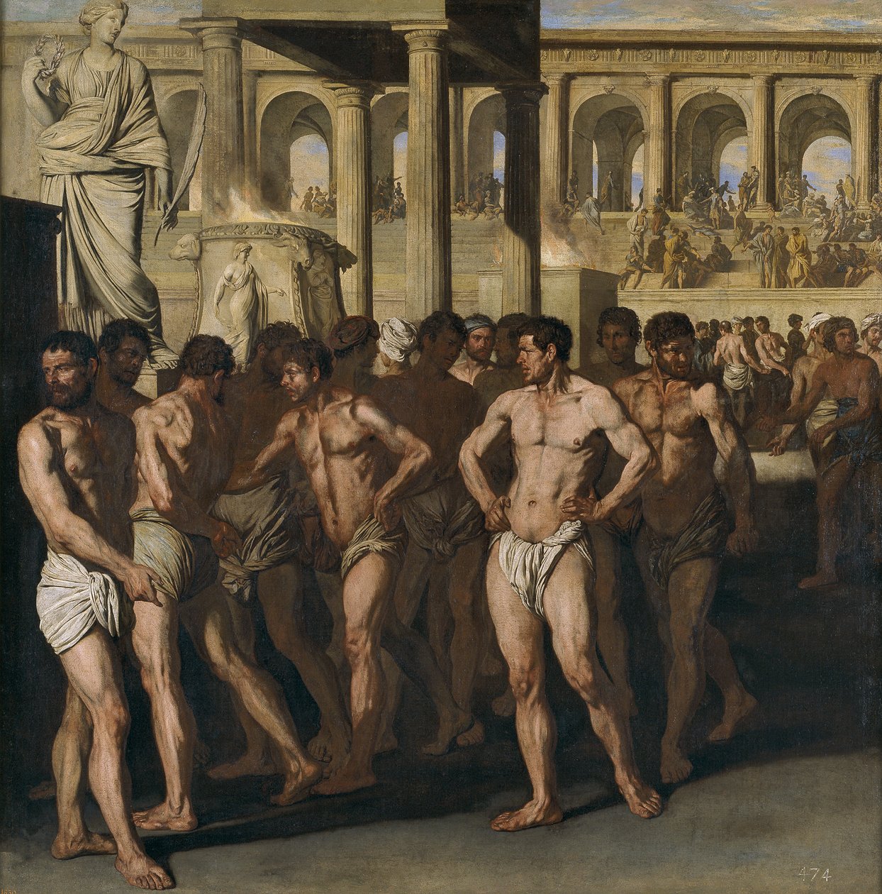 Gladiatorzy autorstwa Aniello Falcone