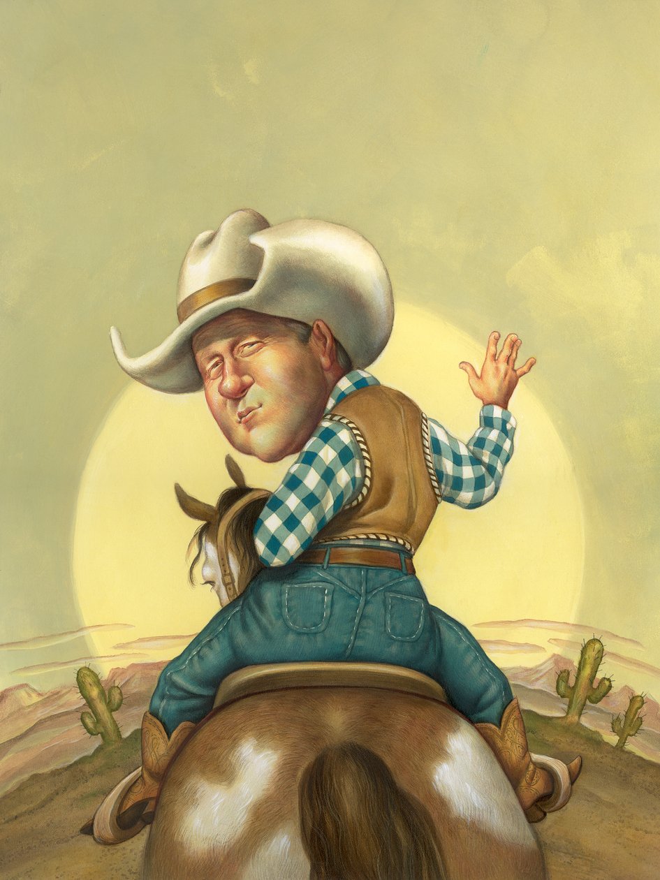 Happy Trails, 2000 (akryl na płycie ilustracyjnej) autorstwa Anita Kunz