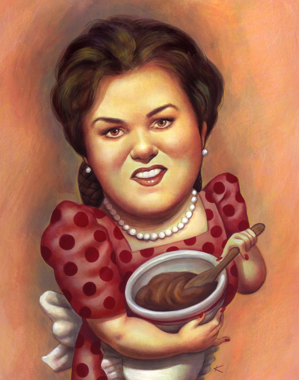 Rosie, 2001 (akryl na płycie ilustracyjnej) autorstwa Anita Kunz