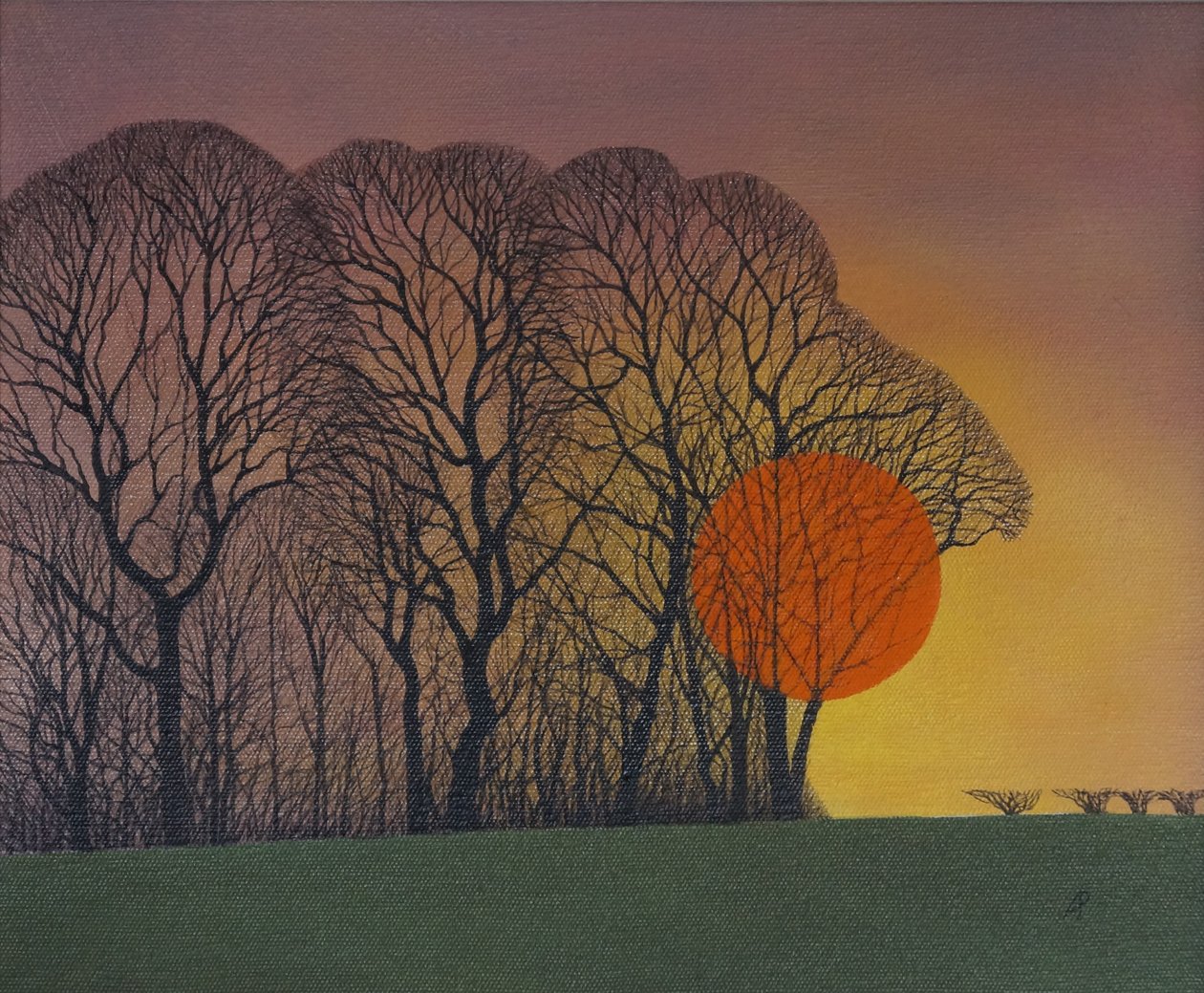 Zachodzące słońce, 2013 autorstwa Anna Phillips