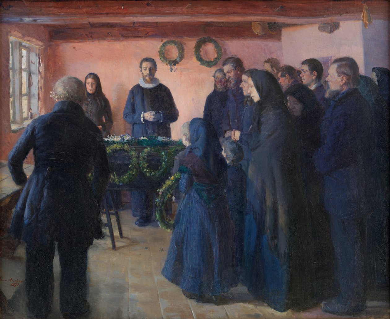 Pogrzeb autorstwa Anna Ancher