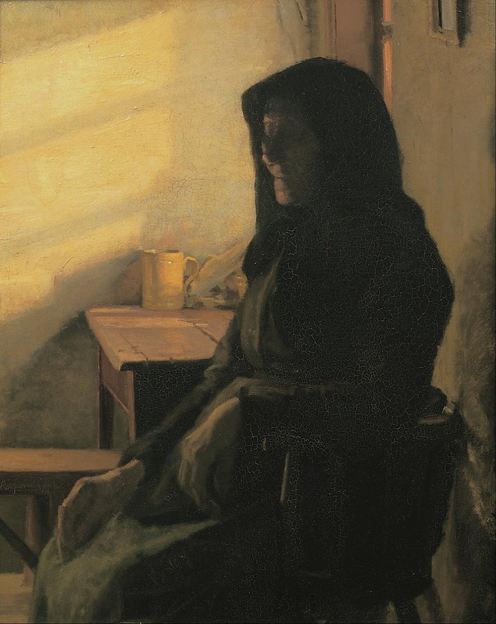 Niewidoma kobieta w swoim pokoju autorstwa Anna Ancher