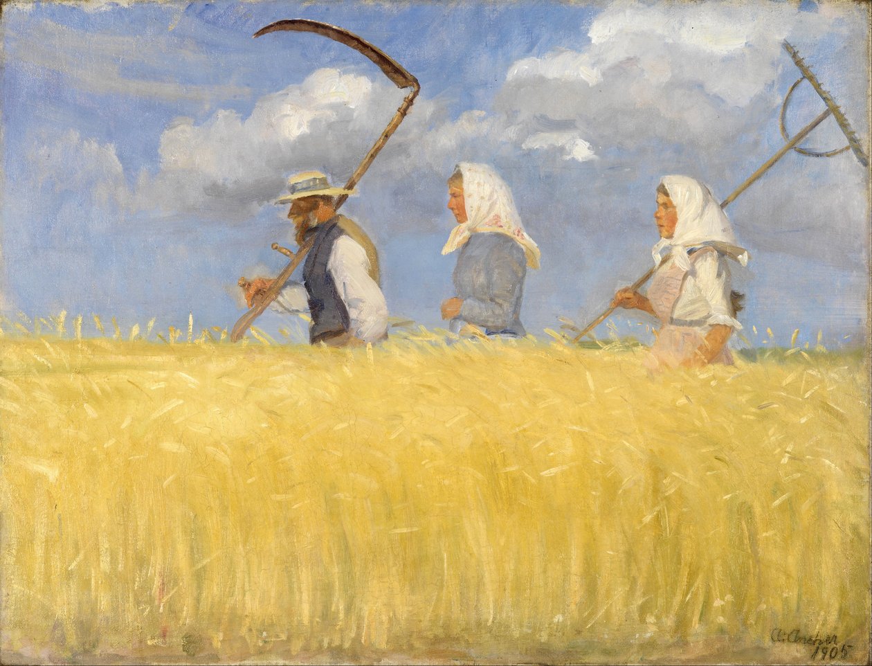 Kombajny autorstwa Anna Ancher