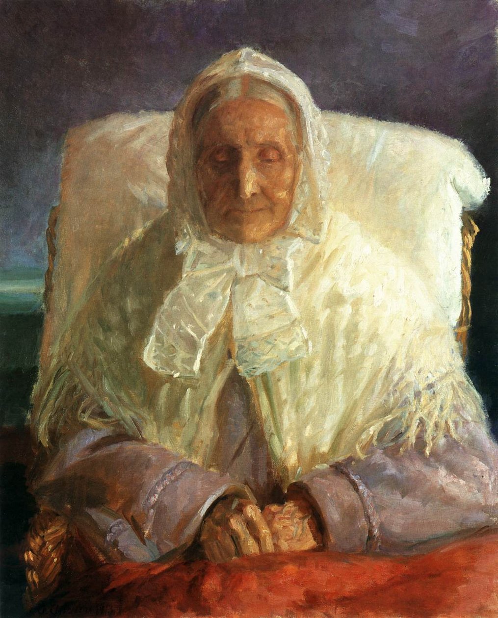 Portret Anny Hedwig Brndum autorstwa Anna Ancher