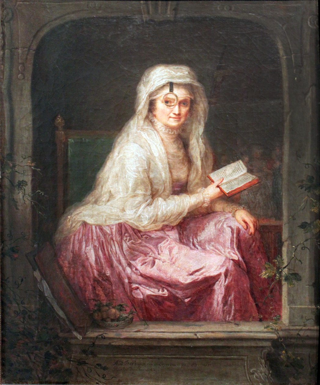 Autoportret z monoklem autorstwa Anna Dorothea Therbusch