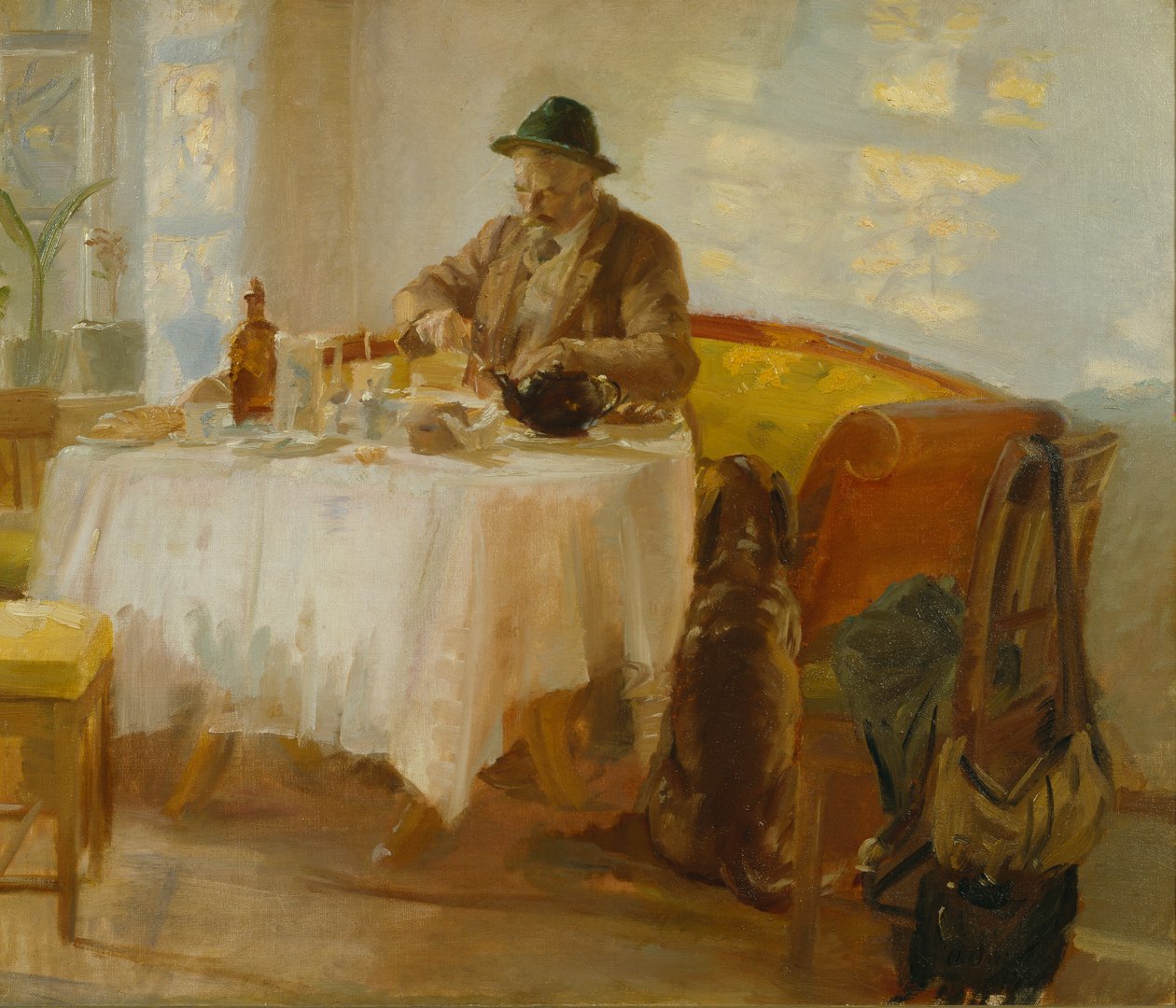 Śniadanie przed polowaniem autorstwa Anna Ancher