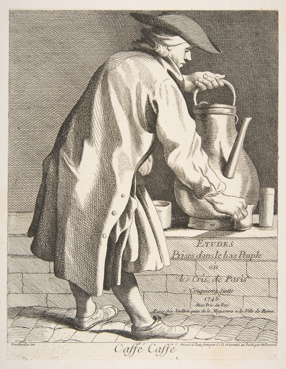 Sprzedawca kawy, 1746. autorstwa Anne Claude Philippe de Caylus