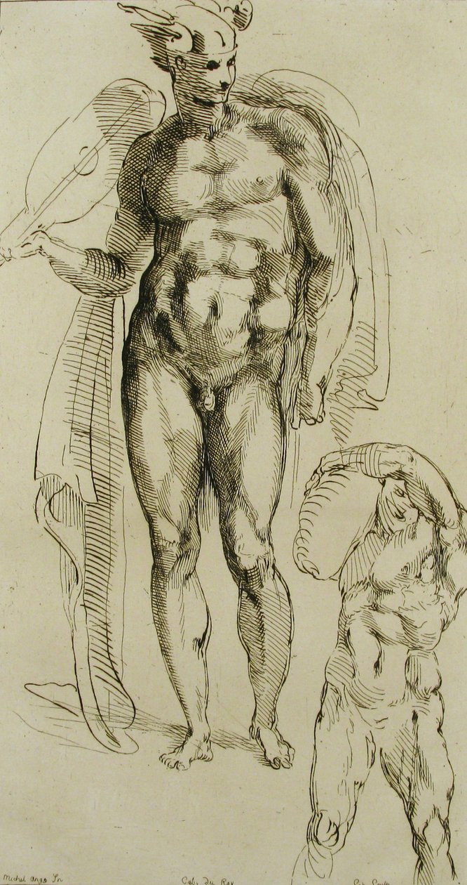 Merkury, połowa XVIII wieku. autorstwa Anne Claude Philippe de Caylus