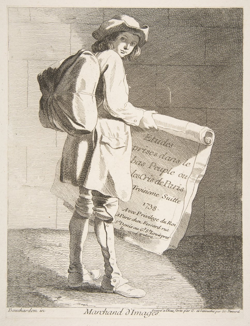 Sprzedawca zdjęć, 1738. autorstwa Anne Claude Philippe de Caylus