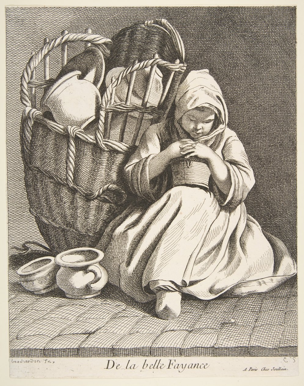 Handlarz garncarstwem, 1738. autorstwa Anne Claude Philippe de Caylus