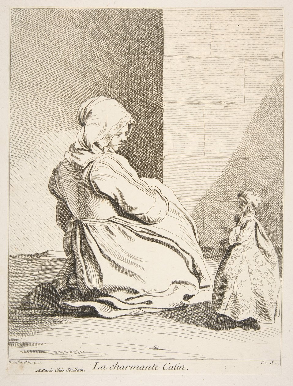 Urocza lalka, 1742. autorstwa Anne Claude Philippe de Caylus