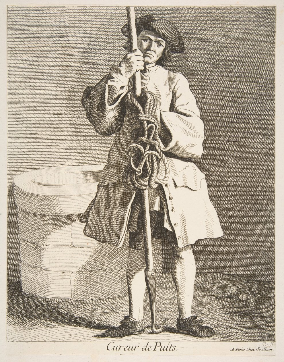 Oczyszczacz studni, 1746. autorstwa Anne Claude Philippe de Caylus