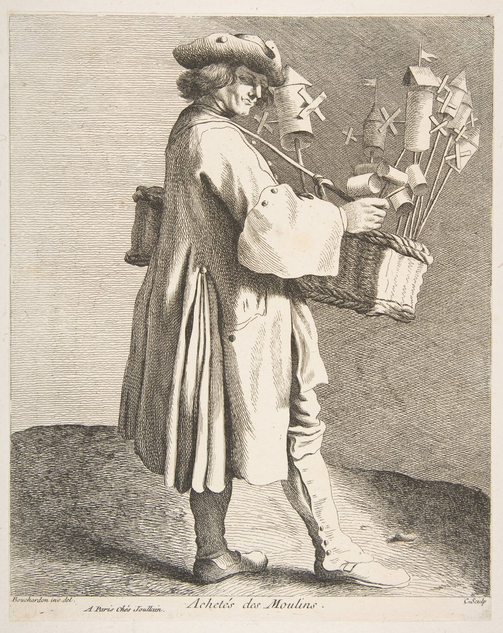 Whirligig Handlarz, 1742. autorstwa Anne Claude Philippe de Caylus
