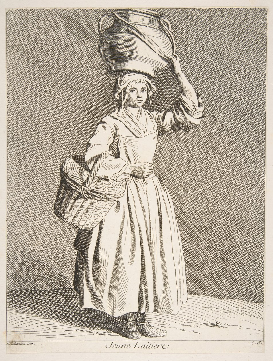 Młoda Mleczarka, 1737. autorstwa Anne Claude Philippe de Caylus