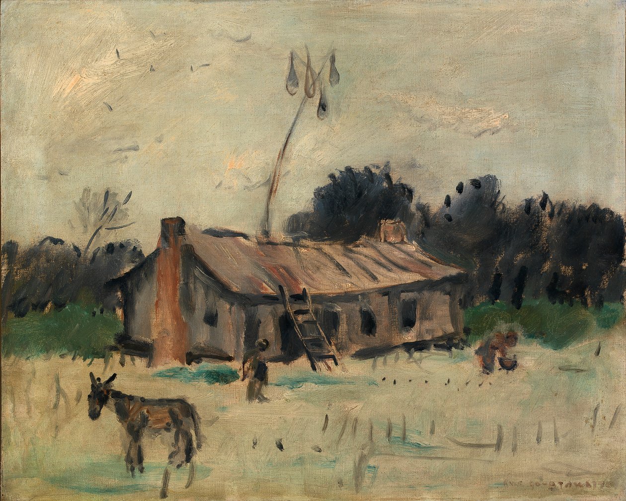 Kabina w Alabamie, ca. 1915-1925. autorstwa Anne Goldthwaite