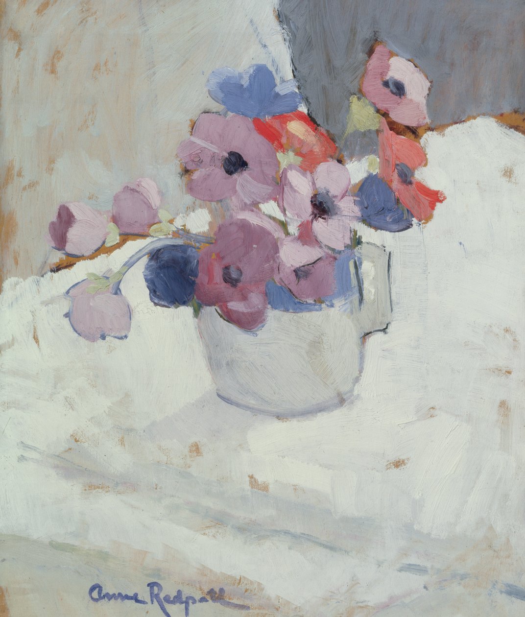 Ukwiały, ok. 1940 r. (olej na desce) autorstwa Anne Redpath