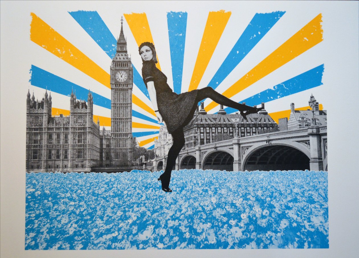 London Stride, 2018, Sitodruk autorstwa Anne Storno
