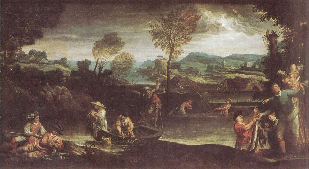Wędkarstwo autorstwa Annibale Carracci