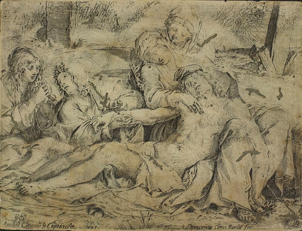 Pietá lub Chrystus z Capiaroli autorstwa Annibale Carracci