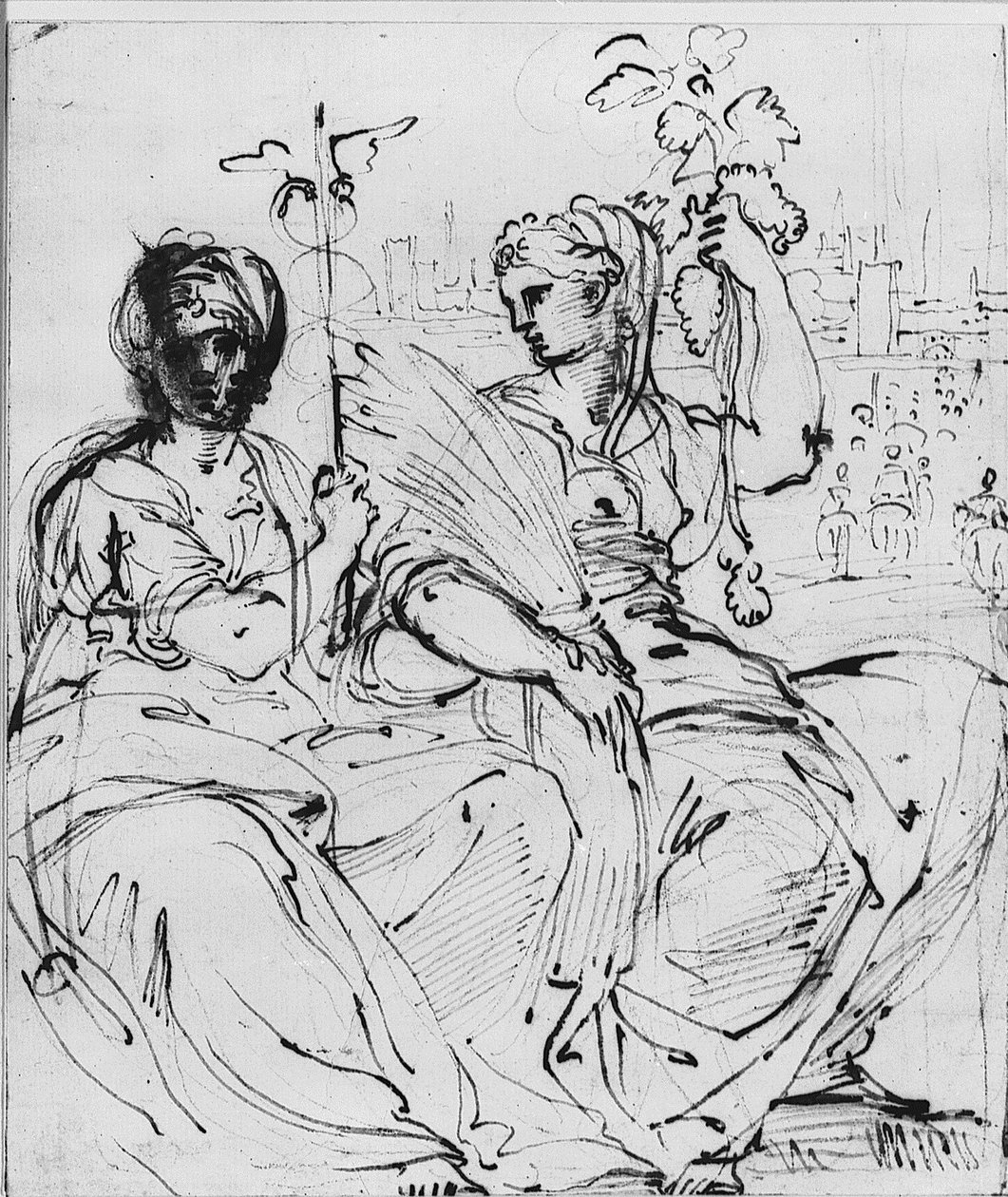 Mnóstwo i Felicity autorstwa Annibale Carracci