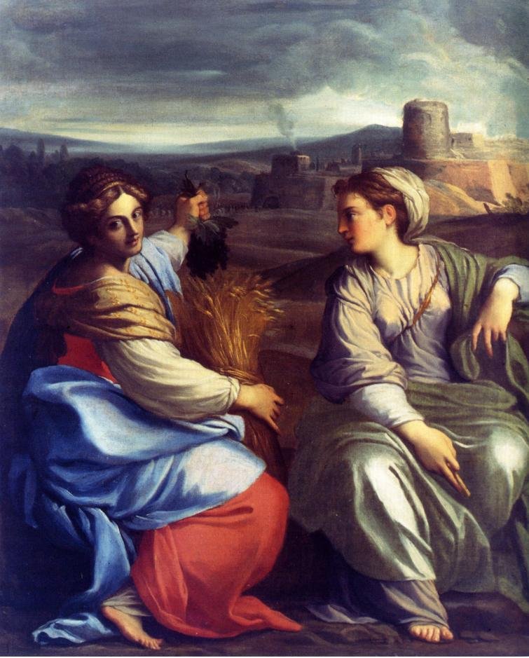Mnóstwo i Felicity autorstwa Annibale Carracci