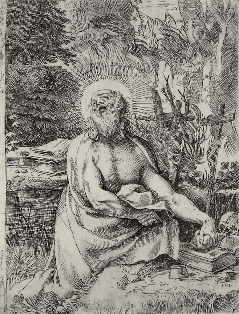 Święty Hieronim autorstwa Annibale Carracci