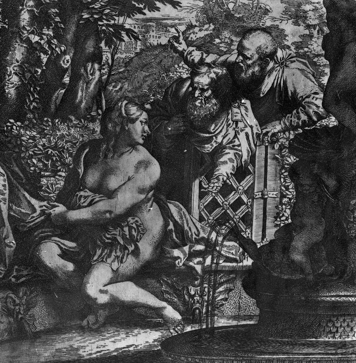 Zuzanna i starsi, ok. 1590 r. autorstwa Annibale Carracci