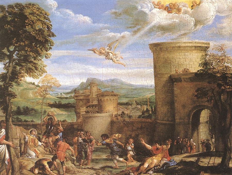 Męczeństwo św. Szczepana autorstwa Annibale Carracci